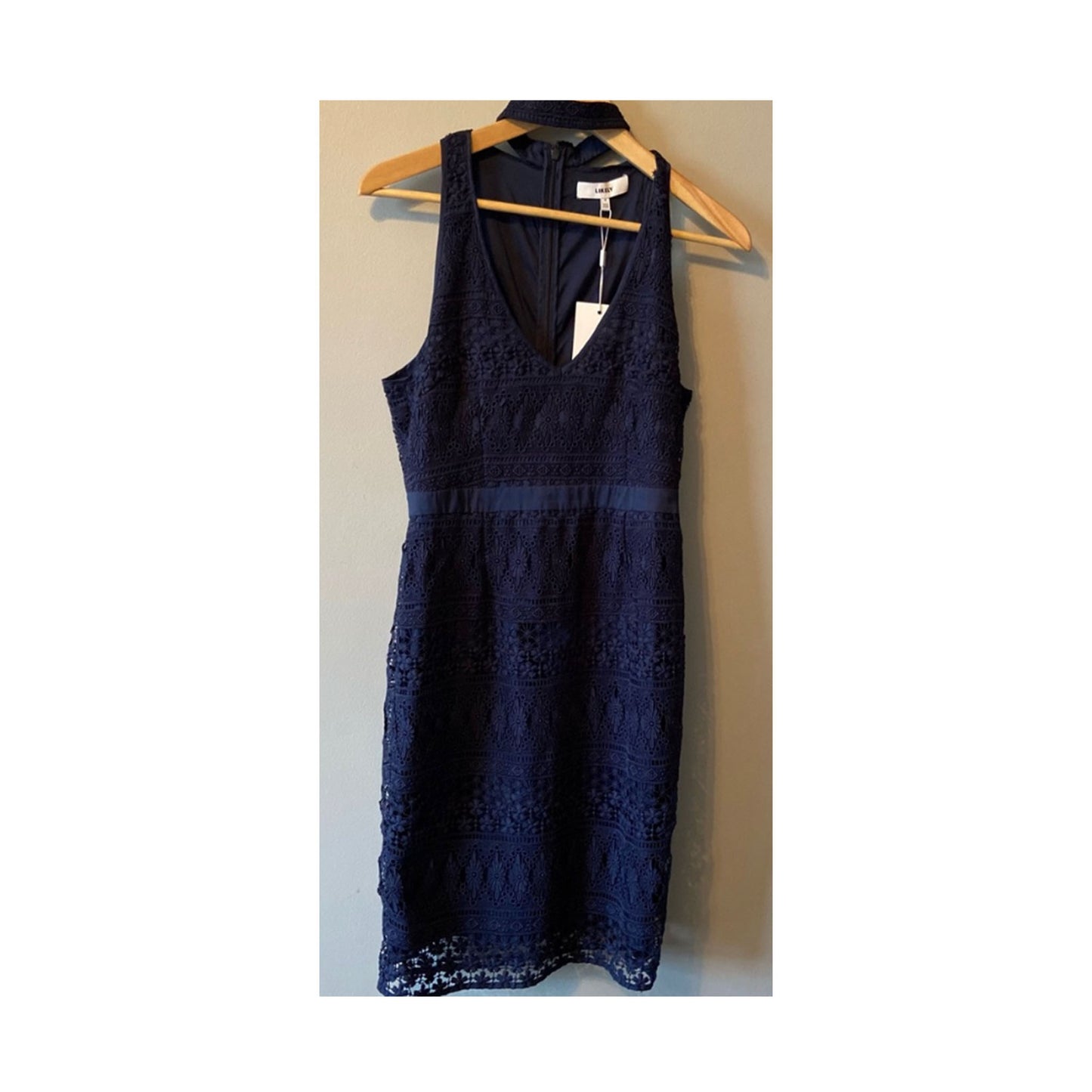 Likely Navy Blue Lace Dress